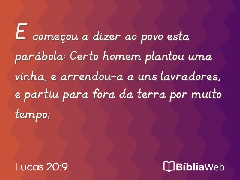 Lucas 20:9 em imagem para compartilhar
