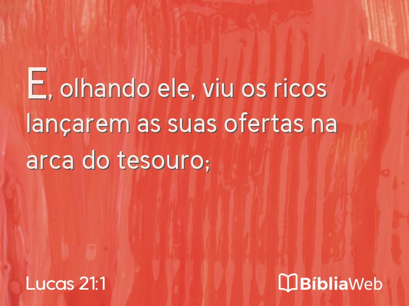 Lucas 21:1 em imagem para compartilhar