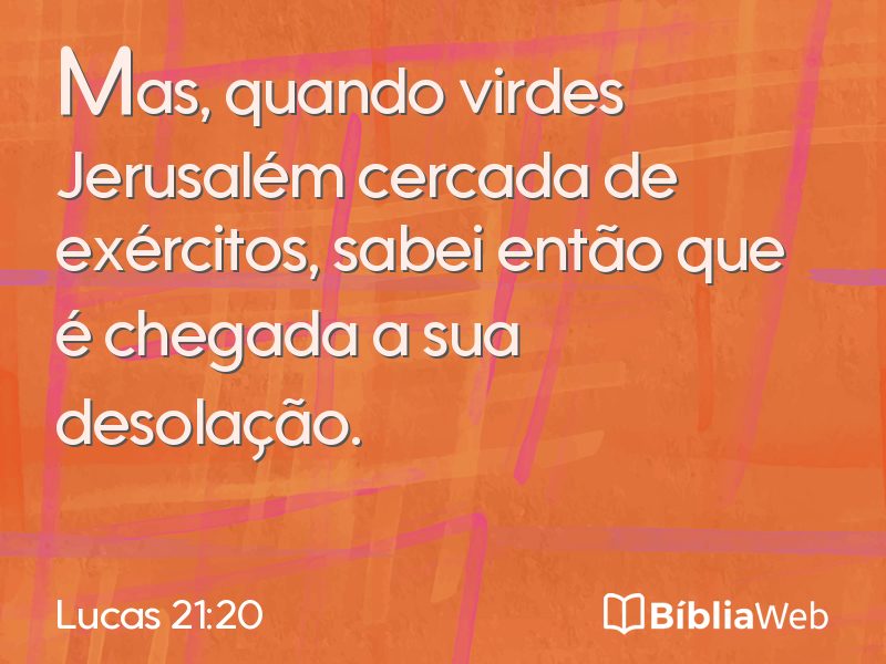 Lucas 21:20 em imagem para compartilhar