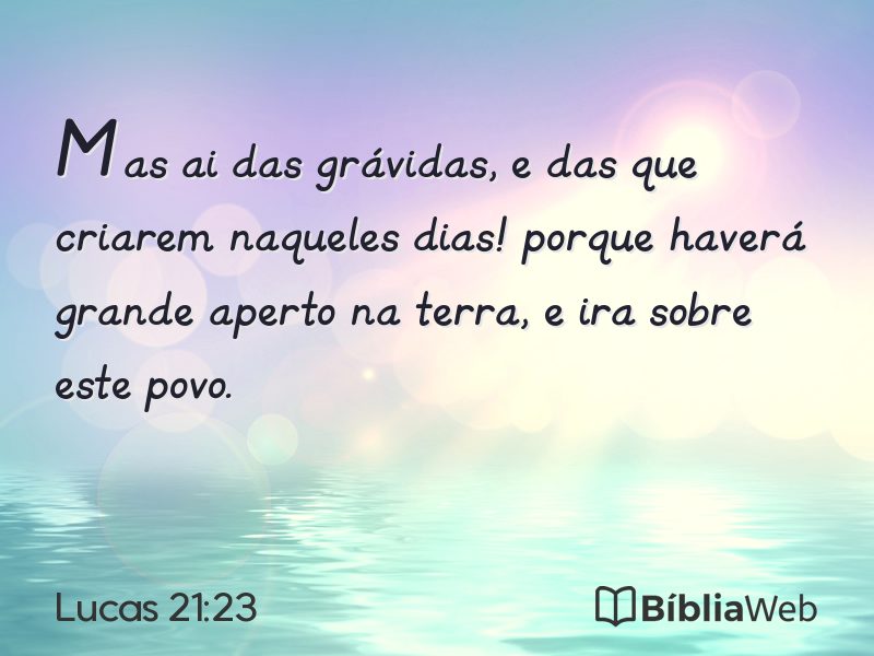 Lucas 21:23 em imagem para compartilhar