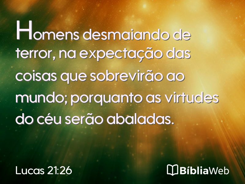 Lucas 21:26 em imagem para compartilhar