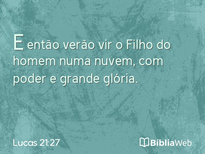 Lucas 21:27 em imagem para compartilhar
