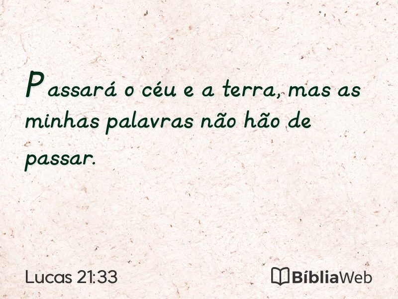Lucas 21:33 em imagem para compartilhar