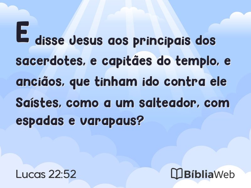 Lucas 22:52 em imagem para compartilhar