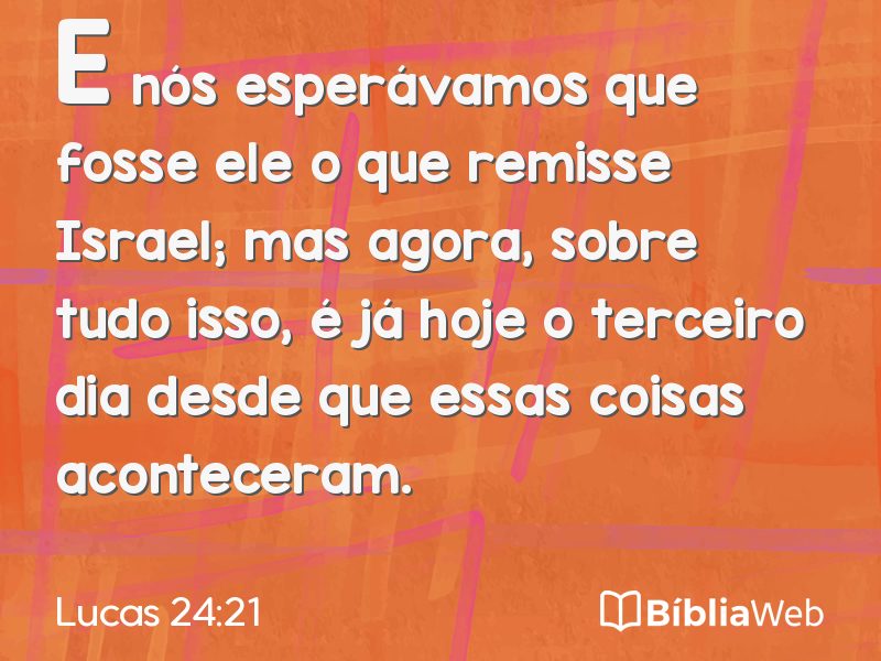 Lucas 24:21 em imagem para compartilhar