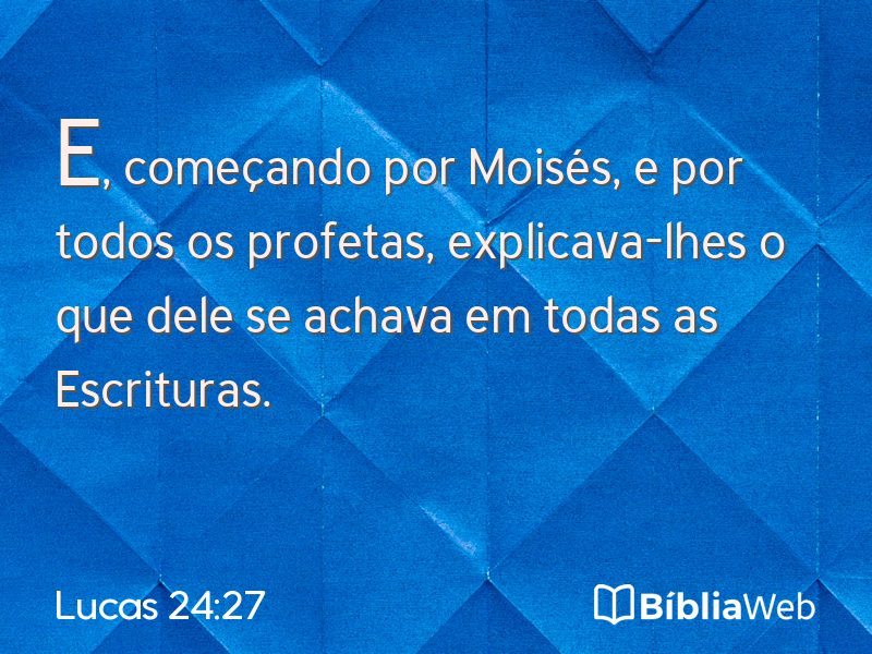 Lucas 24:27 em imagem para compartilhar