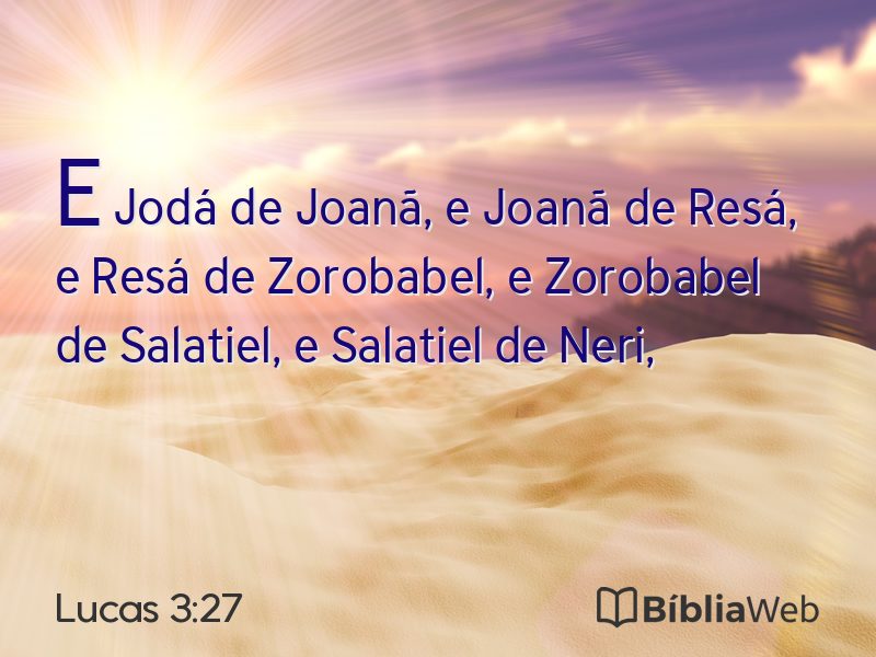 Lucas 3:27 em imagem para compartilhar