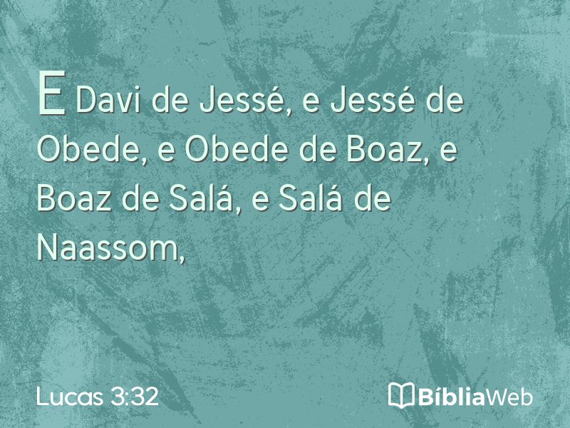 Lucas 3:32 em imagem para compartilhar