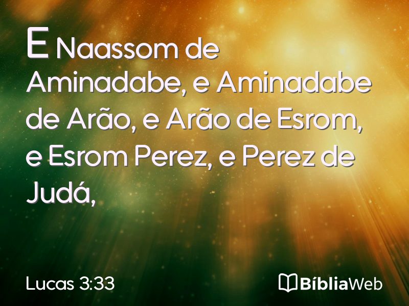 Lucas 3:33 em imagem para compartilhar