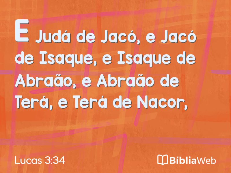 Lucas 3:34 em imagem para compartilhar