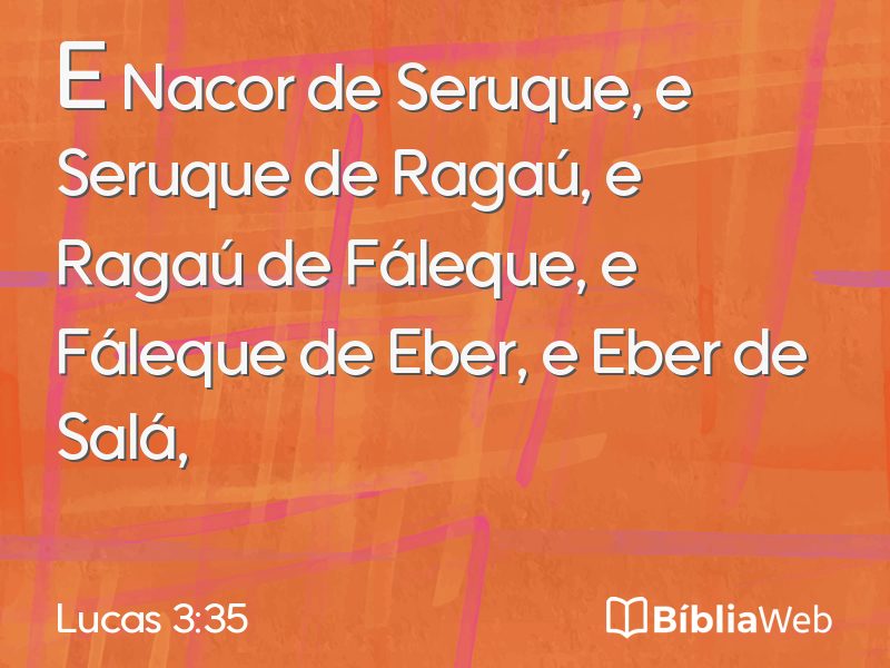 Lucas 3:35 em imagem para compartilhar