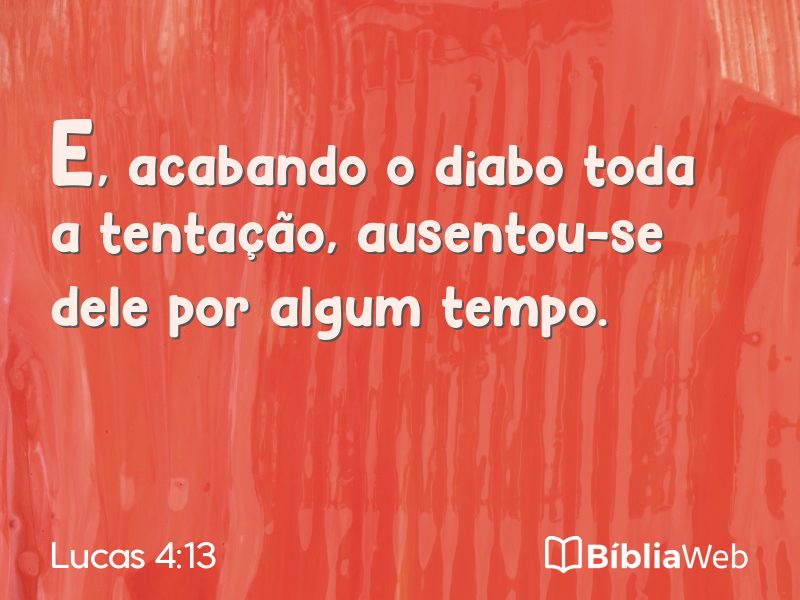Lucas 4:13 em imagem para compartilhar