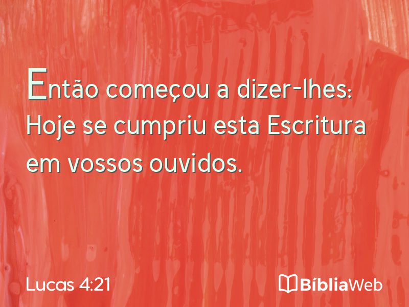 Lucas 4:21 em imagem para compartilhar