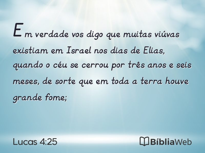 Lucas 4:25 em imagem para compartilhar