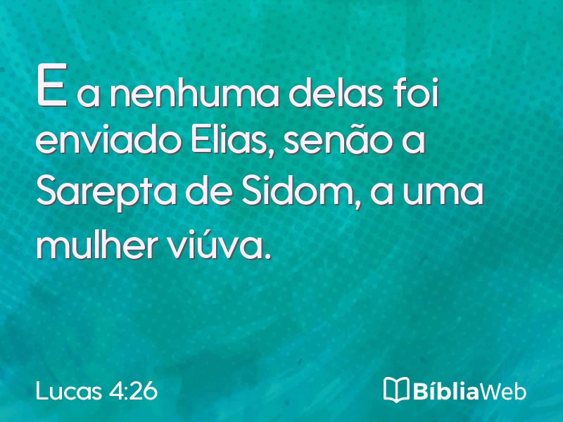 Lucas 4:26 em imagem para compartilhar
