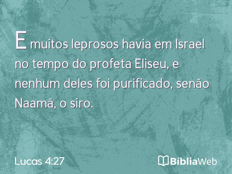 Lucas 4:27 em imagem para compartilhar