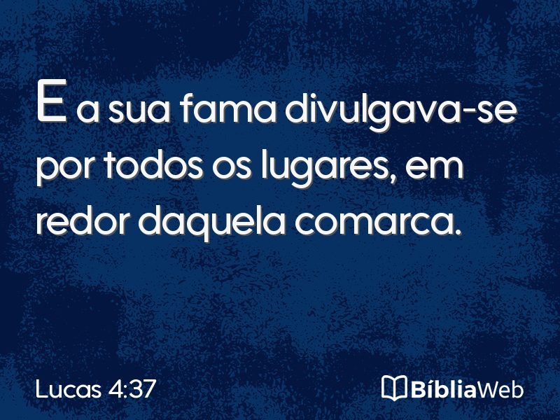 Lucas 4:37 em imagem para compartilhar
