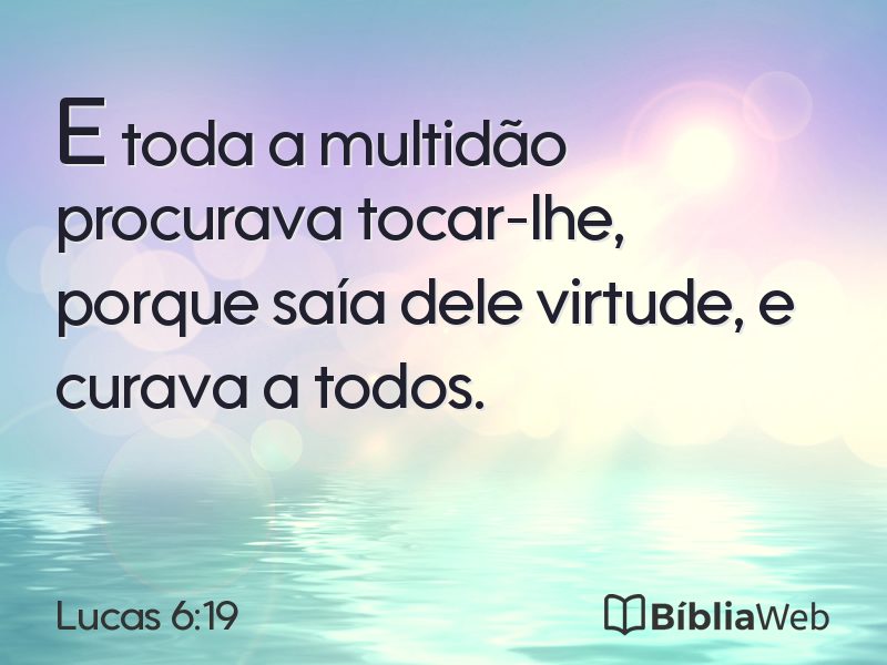 Lucas 6:19 em imagem para compartilhar