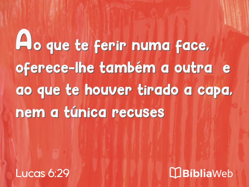 Lucas 6:29 em imagem para compartilhar
