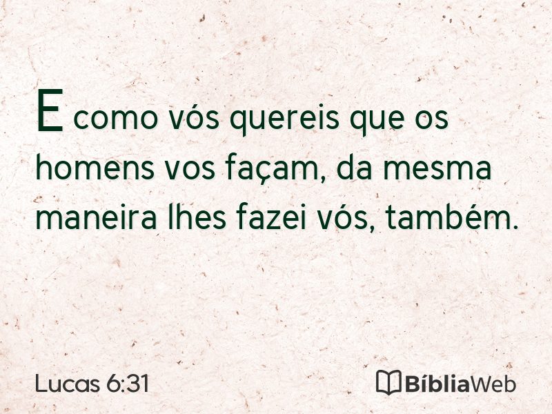 Lucas 6:31 em imagem para compartilhar