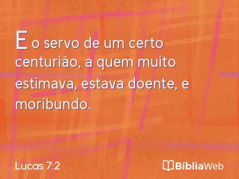 Lucas 7:2 em imagem para compartilhar