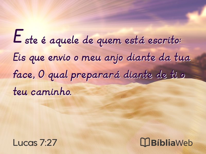 Lucas 7:27 em imagem para compartilhar