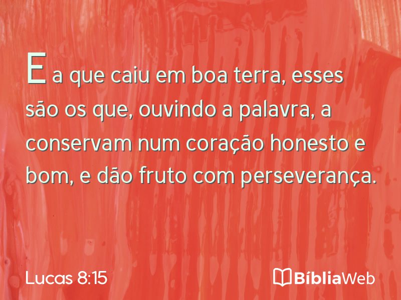 Lucas 8:15 em imagem para compartilhar