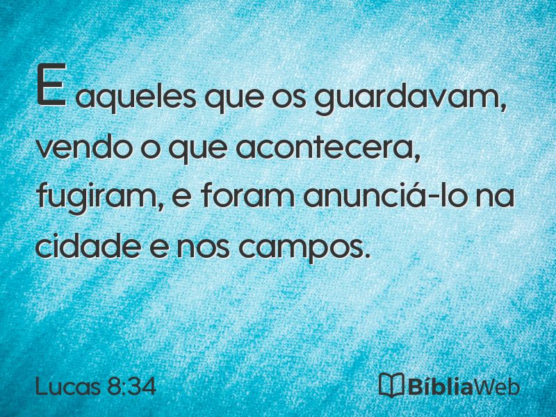 Lucas 8:34 em imagem para compartilhar