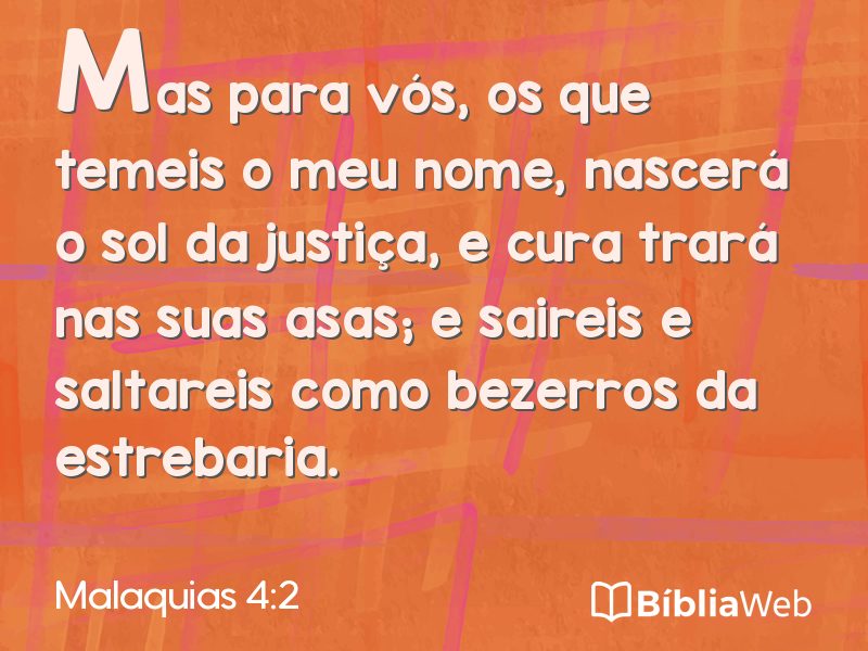 Malaquias 4:2 em imagem para compartilhar