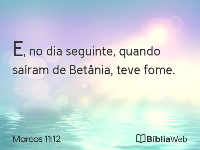 Marcos 11:12 em imagem para compartilhar