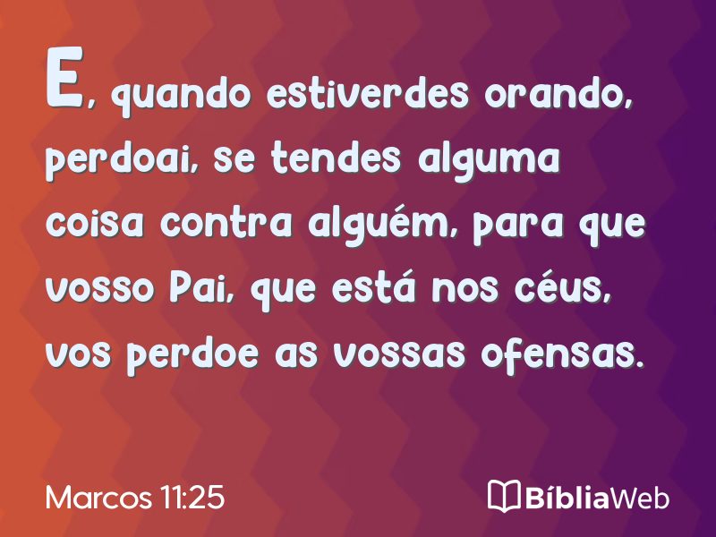 Marcos 11:25 em imagem para compartilhar