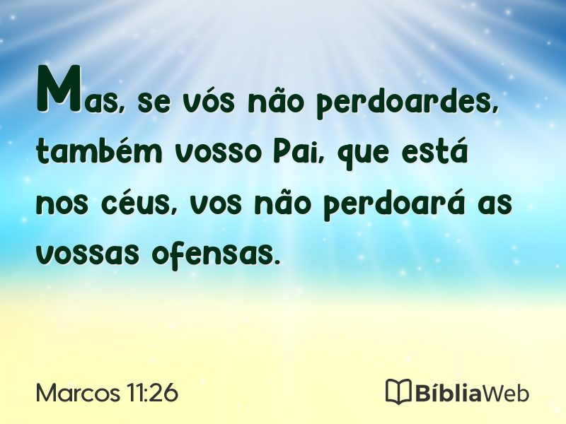 Marcos 11:26 em imagem para compartilhar