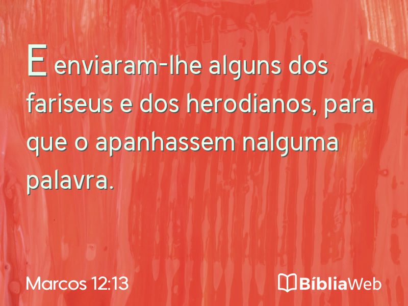 Marcos 12:13 em imagem para compartilhar