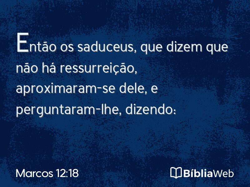 Marcos 12:18 em imagem para compartilhar