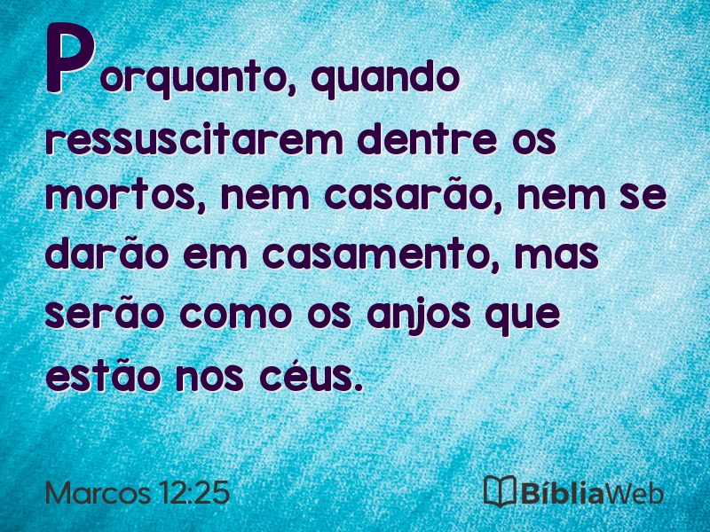 Marcos 12:25 em imagem para compartilhar