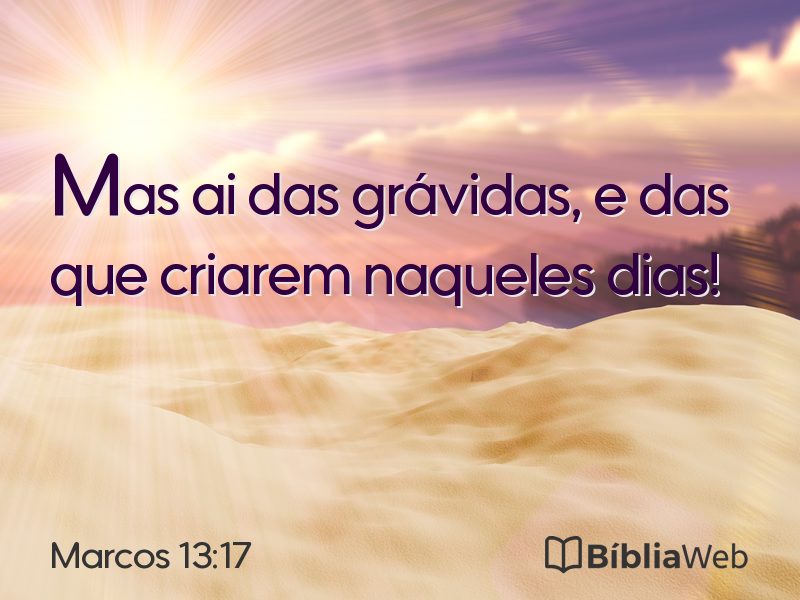 Marcos 13:17 em imagem para compartilhar