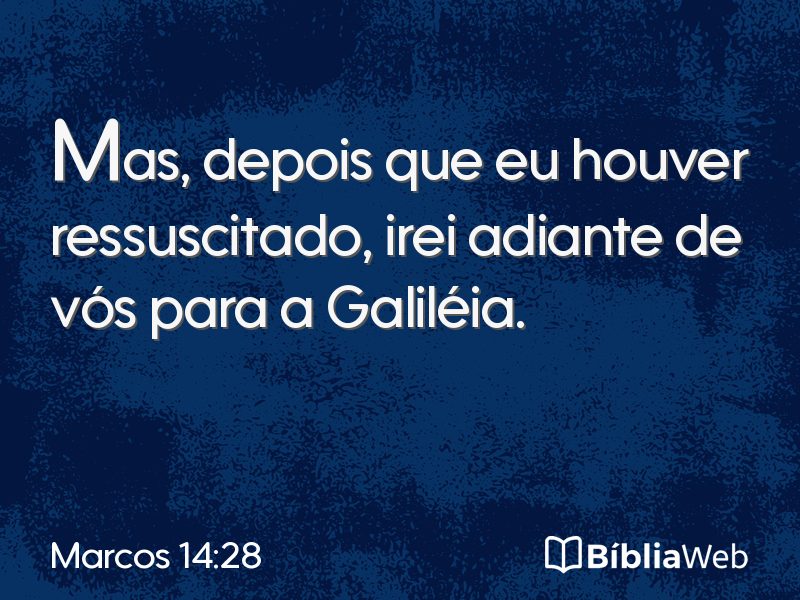 Marcos 14:28 em imagem para compartilhar