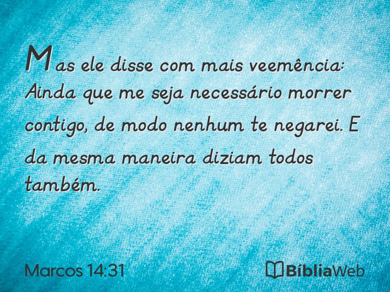 Marcos 14:31 em imagem para compartilhar