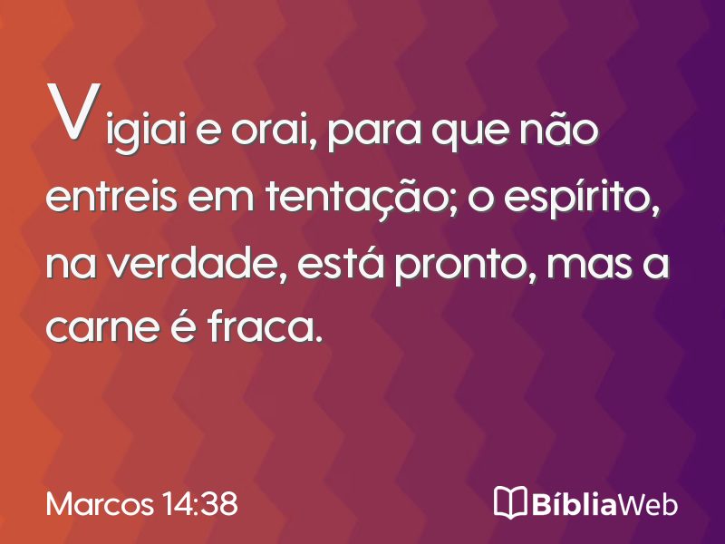 Marcos 14:38 em imagem para compartilhar