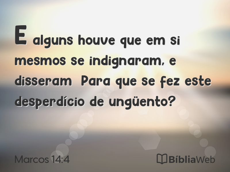 Marcos 14:4 em imagem para compartilhar