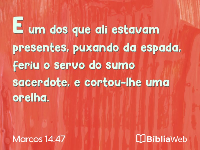 Marcos 14:47 em imagem para compartilhar