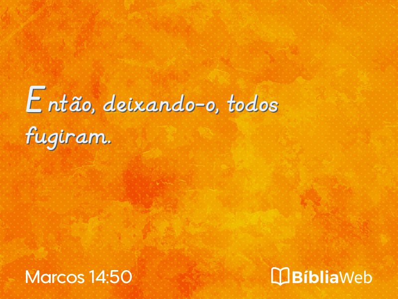 Marcos 14:50 em imagem para compartilhar