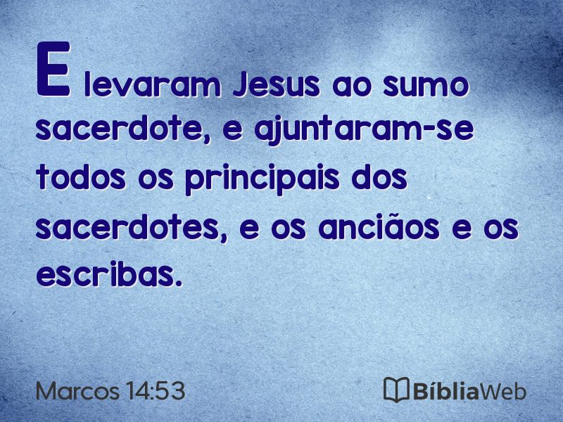 Marcos 14:53 em imagem para compartilhar