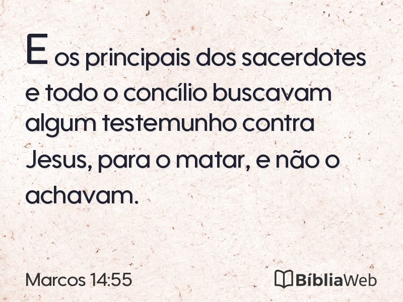 Marcos 14:55 em imagem para compartilhar