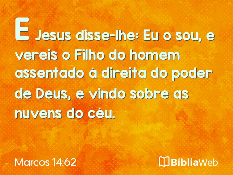 Marcos 14:62 em imagem para compartilhar