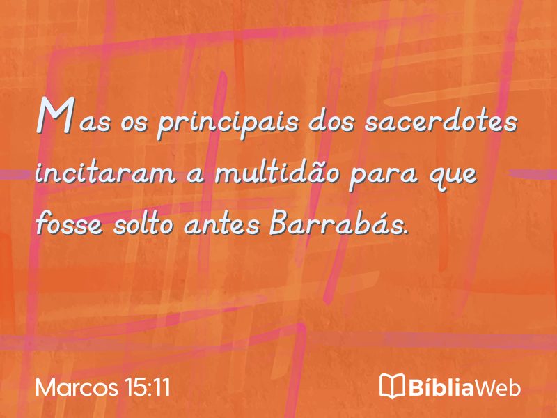 Marcos 15:11 em imagem para compartilhar