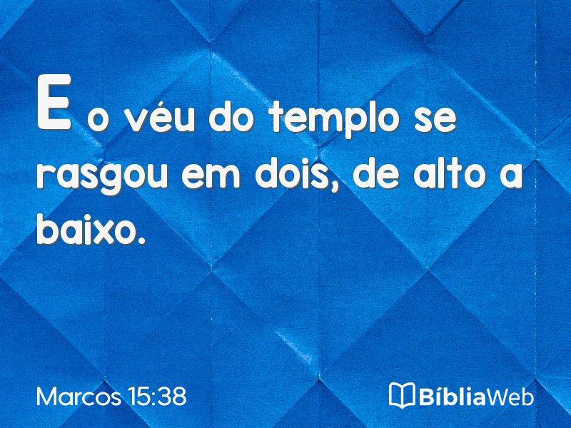 Marcos 15:38 em imagem para compartilhar