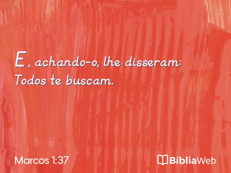 Marcos 1:37 em imagem para compartilhar