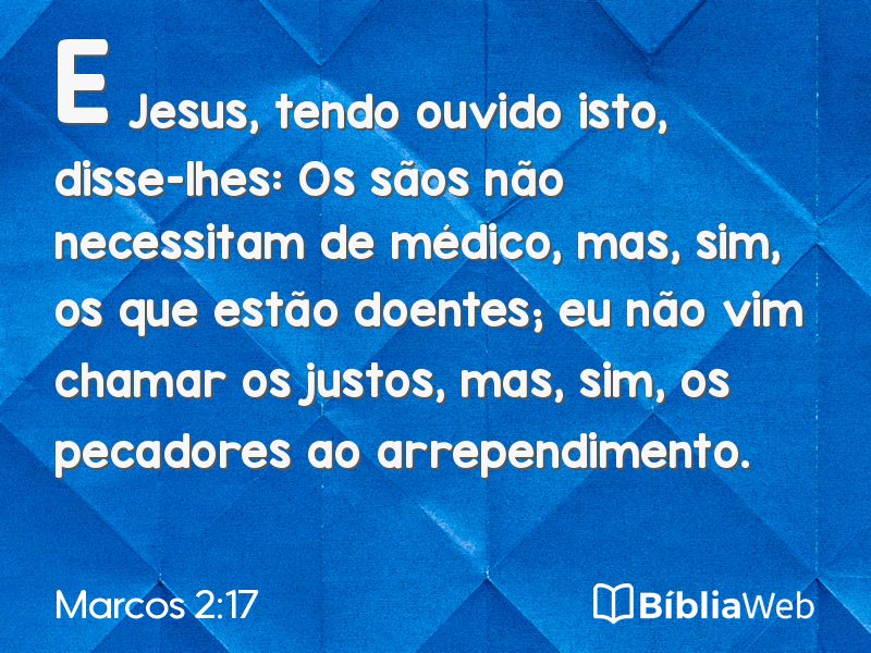 Marcos 2:17 em imagem para compartilhar