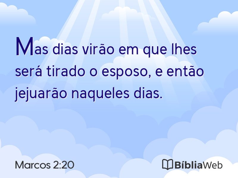 Marcos 2:20 em imagem para compartilhar